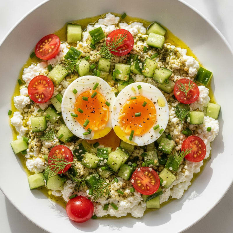 Savory Herb Cottage Cheese Bowl