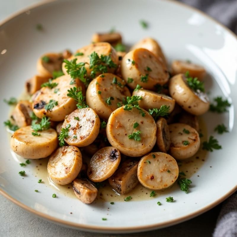 Roasted Garlic Butter Mushrooms