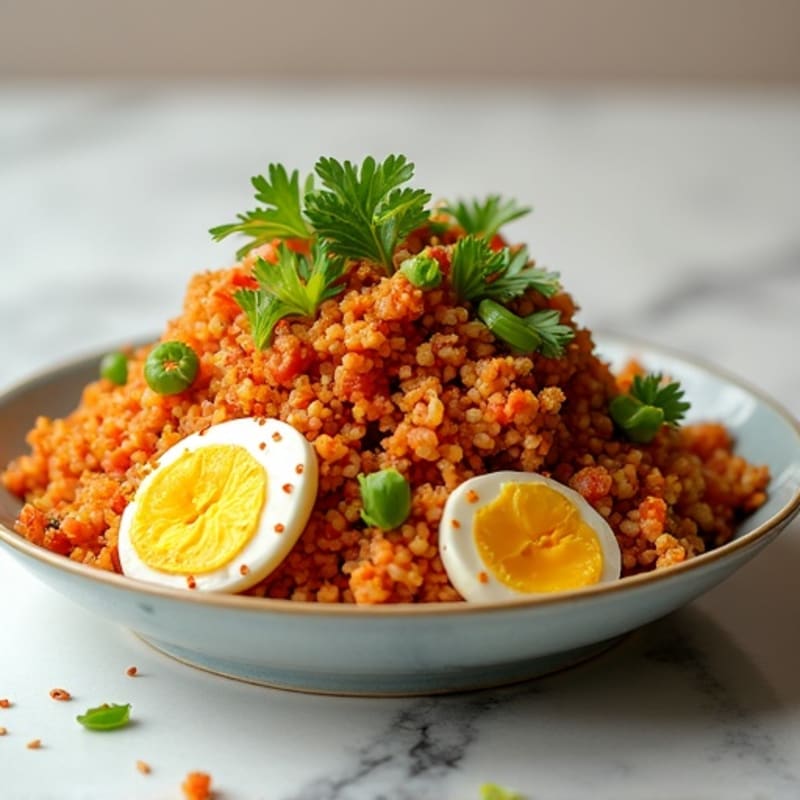 Crispy Cauliflower Rice Kimchi Stir-Fry