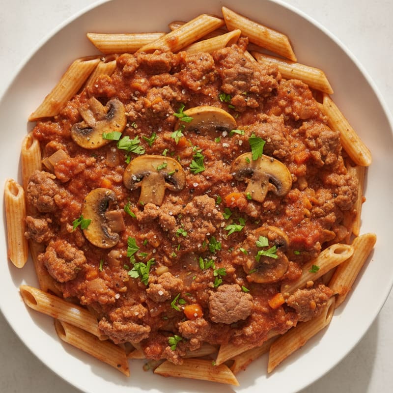 Savory Beef and Mushroom Bolognese