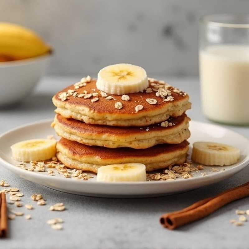 Protein-Packed Banana Oat Pancakes