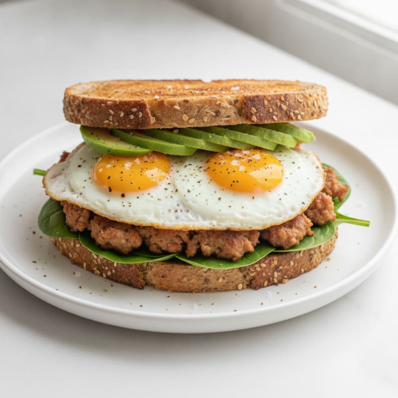 Over Easy Egg Sandwich with Avocado