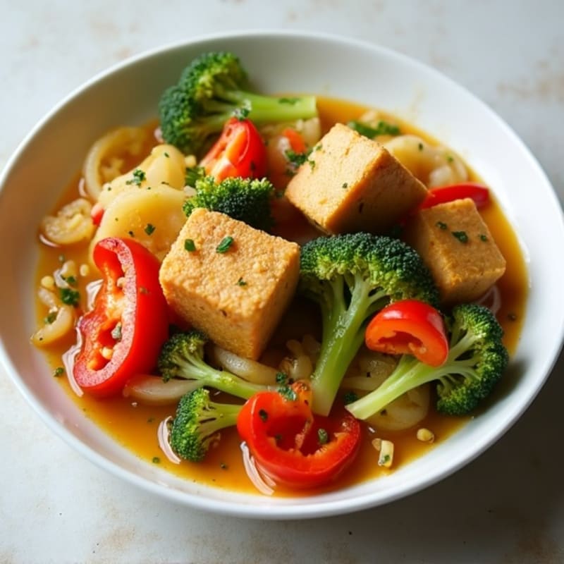 Crispy Tofu and Vegetable Coconut Curry