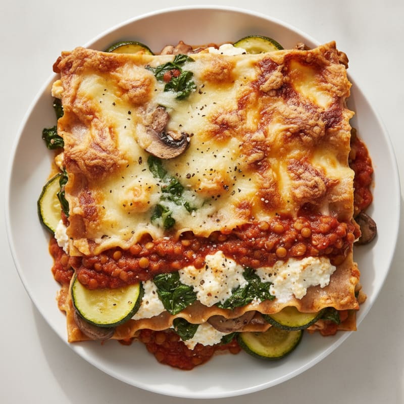 Roasted Vegetable Lasagna with Ricotta