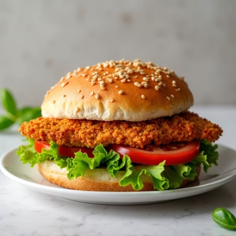 Healthy Crispy Baked Chicken Sandwich