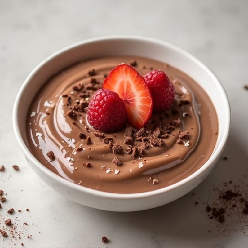 Silky Chocolate Protein Pudding with Greek Yogurt
