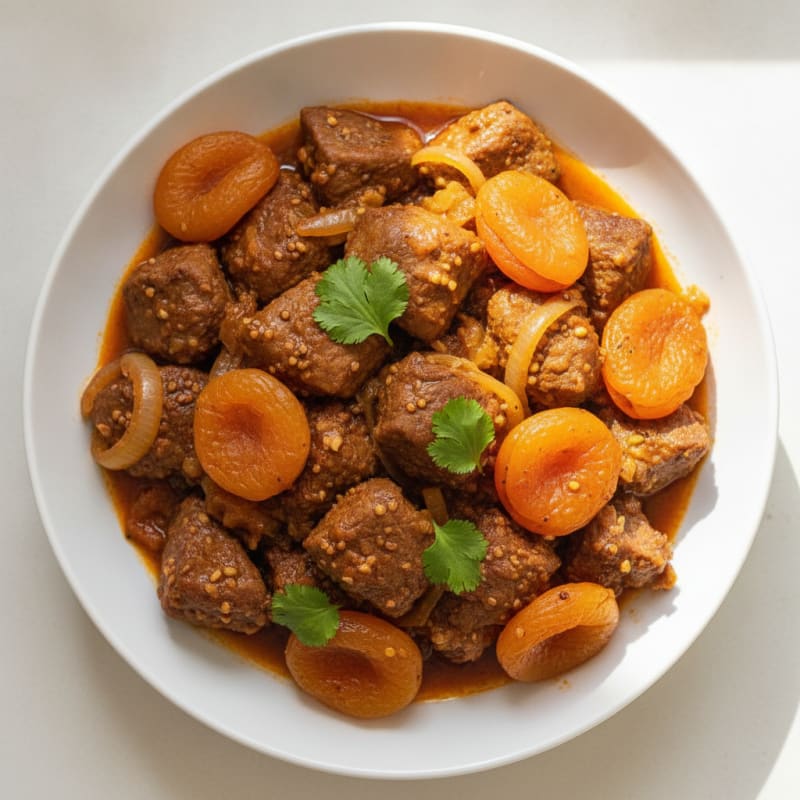 Moroccan Lamb Tagine with Apricots
