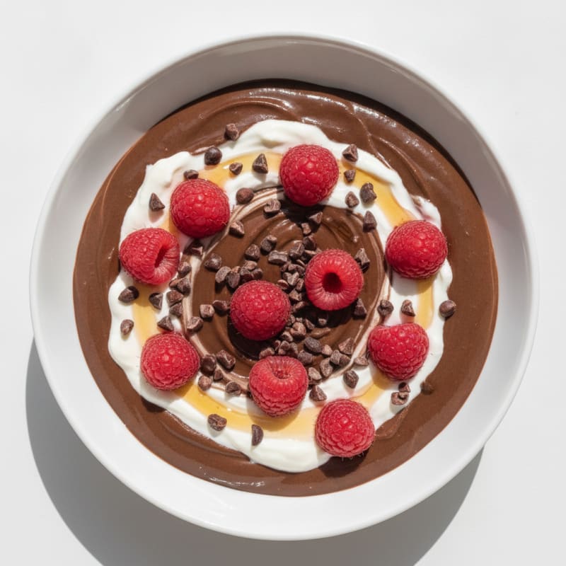 Silky Chocolate Protein Pudding with Greek Yogurt