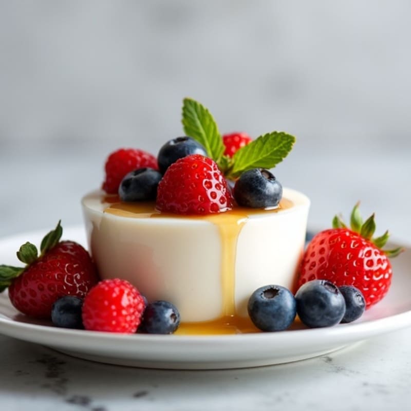 Silky Greek Yogurt Protein Mousse with Fresh Berries