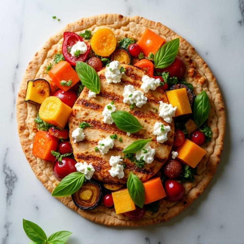 Crispy Roasted Vegetable Flatbread