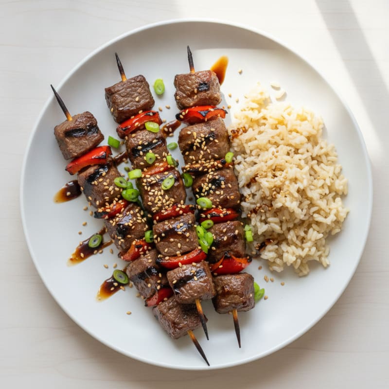 Korean BBQ Beef Skewers