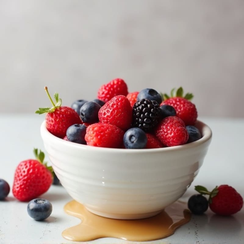 Greek Yogurt Protein Bowl with Whey and Fresh Berries