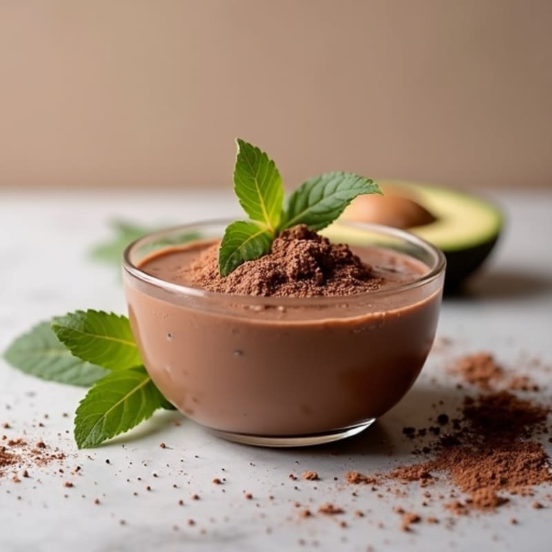 Silky Chocolate Protein Pudding with Chia Seeds