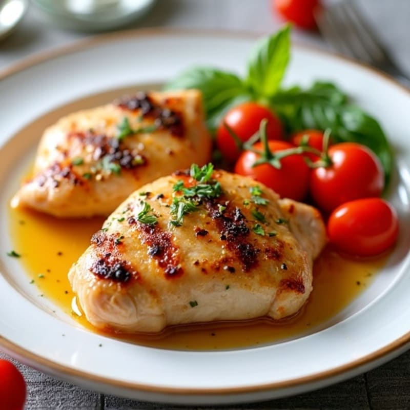 Tender Slow-Cooked Tangy Garlic Chicken