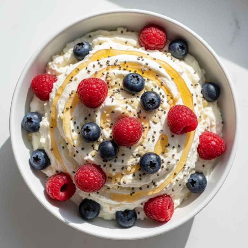 Creamy Cottage Cheese Protein Berry Parfait