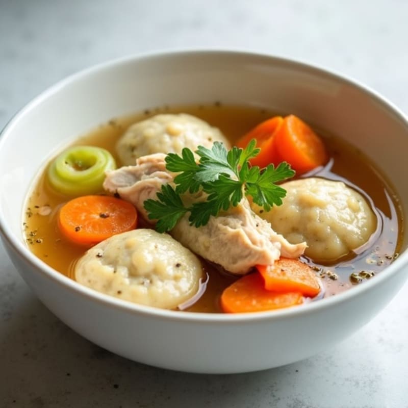 Lightened-Up Chicken and Herb Dumplings