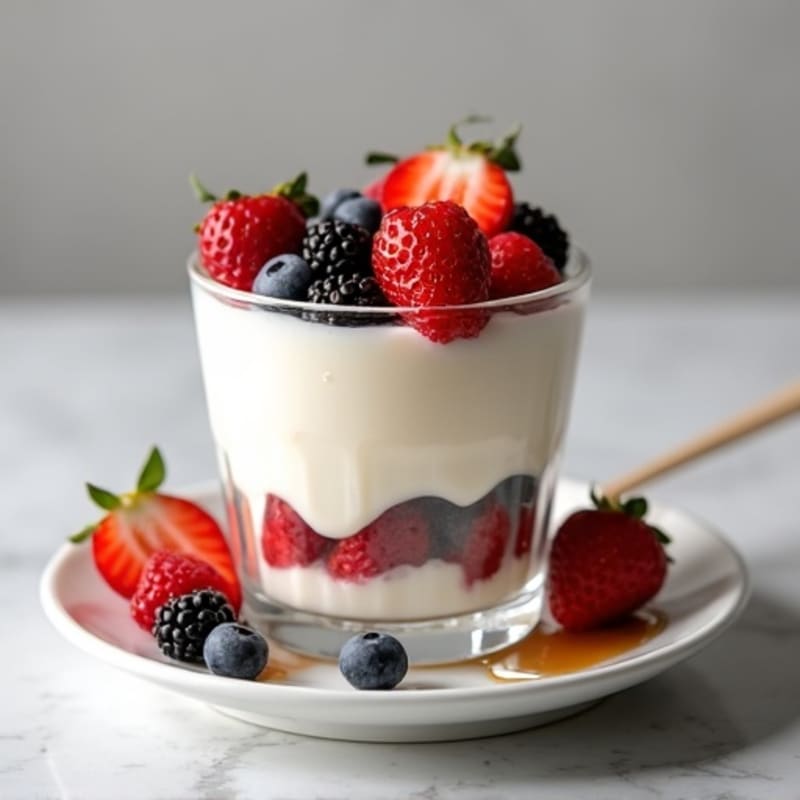 Creamy Greek Yogurt Protein Parfait with Mixed Berries