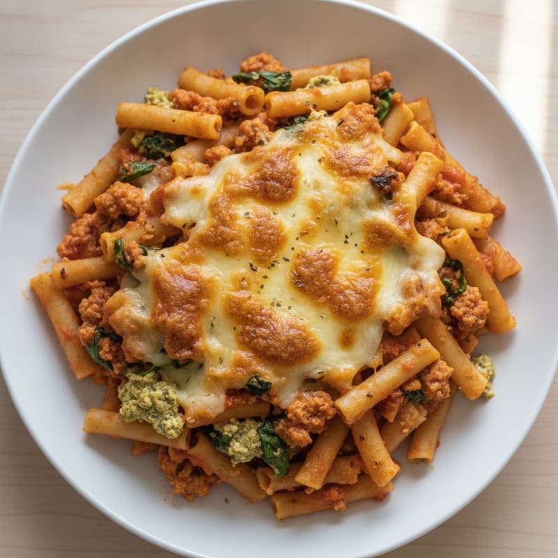 Classic Baked Ziti with Ricotta