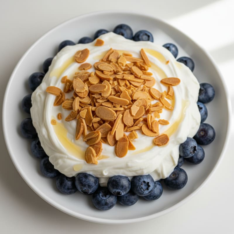 Greek Yogurt Protein Parfait with Almonds