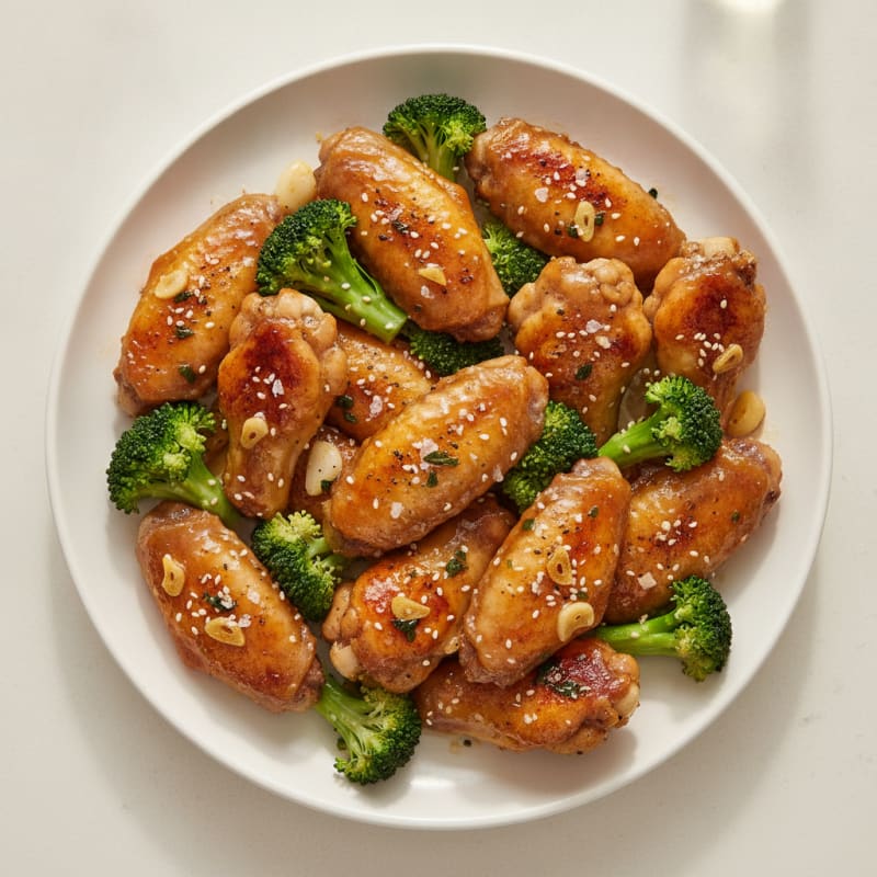 Honey-Garlic Glazed Chicken Wings