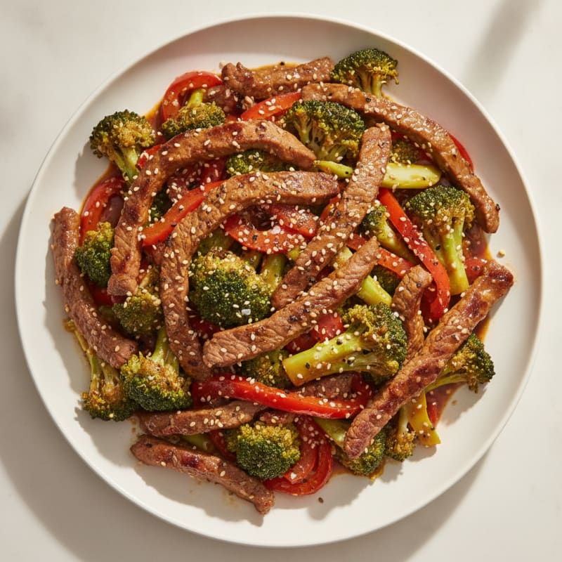 Sesame Beef and Broccoli Stir-Fry