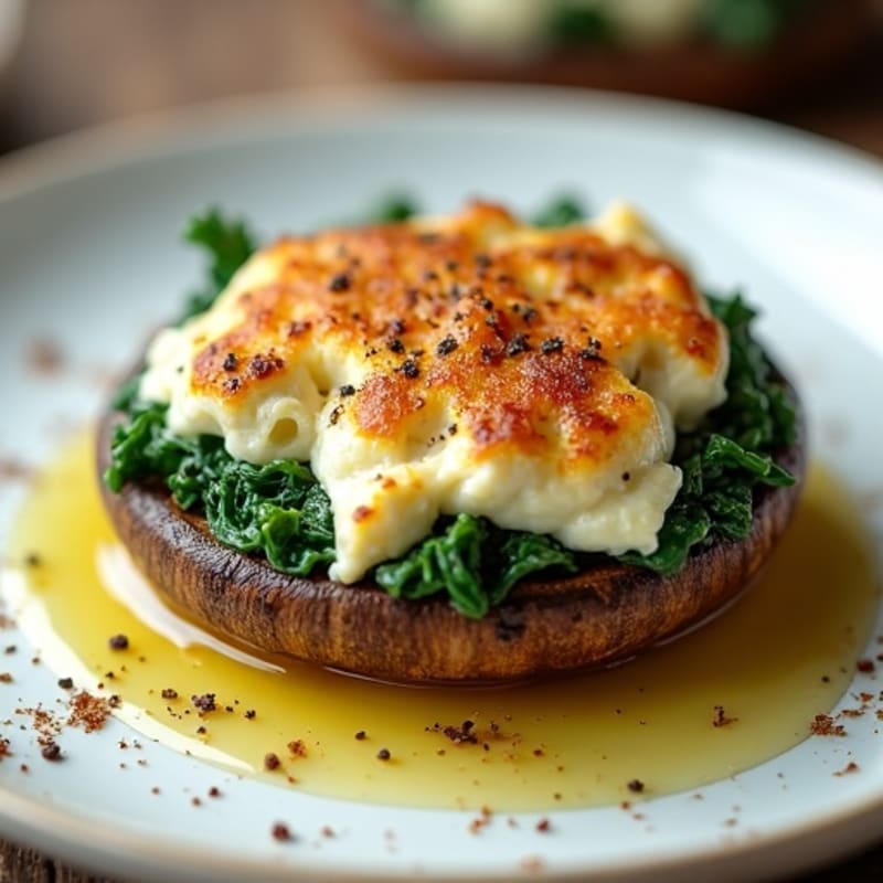 Spinach and Ricotta Stuffed Portobello Mushrooms