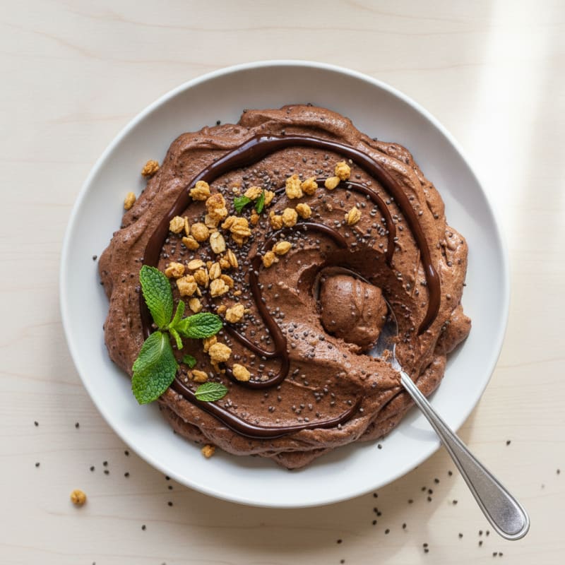 Blended Chocolate Chia Seed Pudding