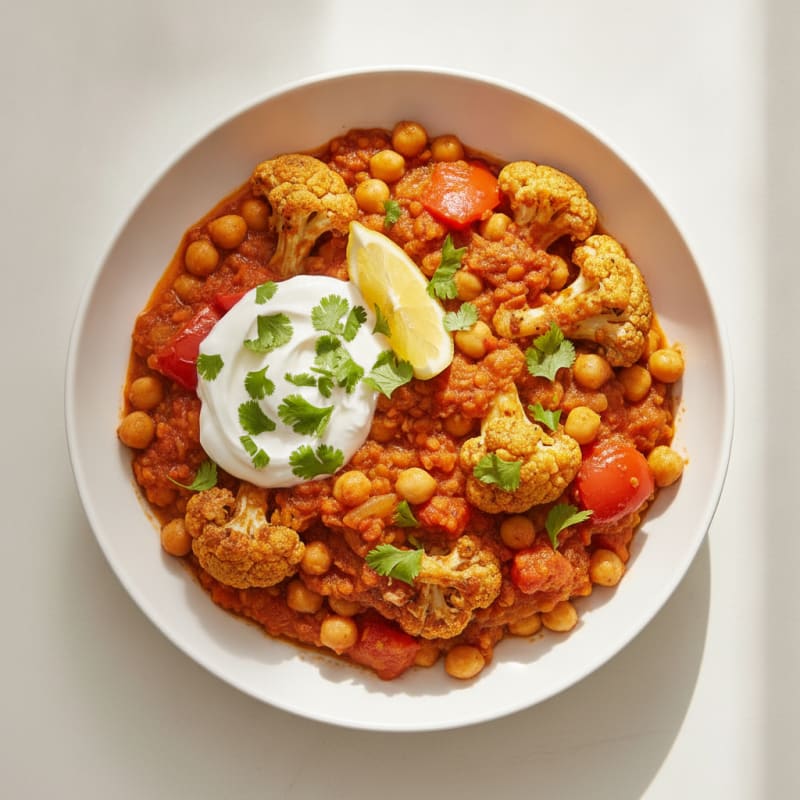 Roasted Vegetable and Chickpea Tagine