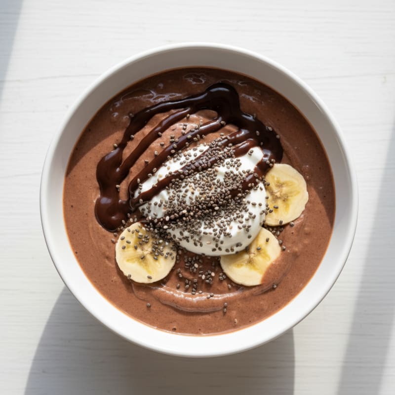 Creamy Chocolate Protein Shake with Greek Yogurt