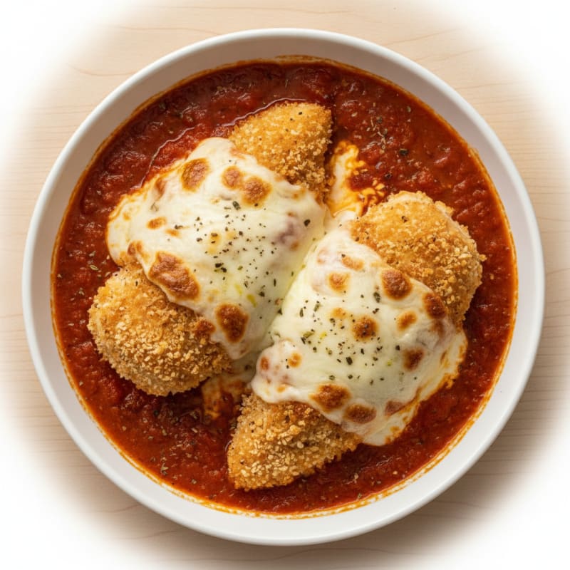 Baked Chicken Parmesan with Marinara