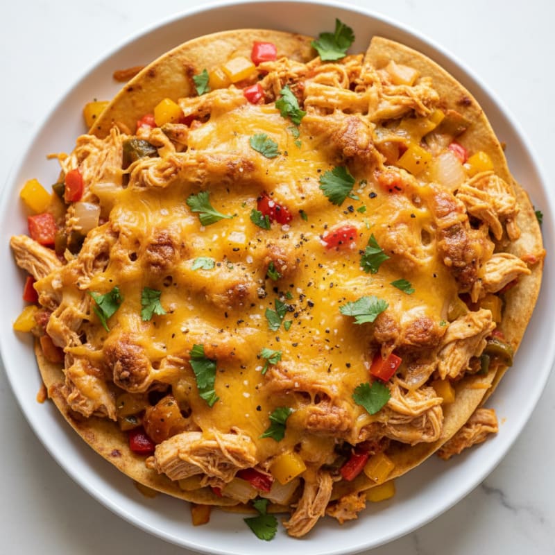 Creamy Chicken Enchilada Bake