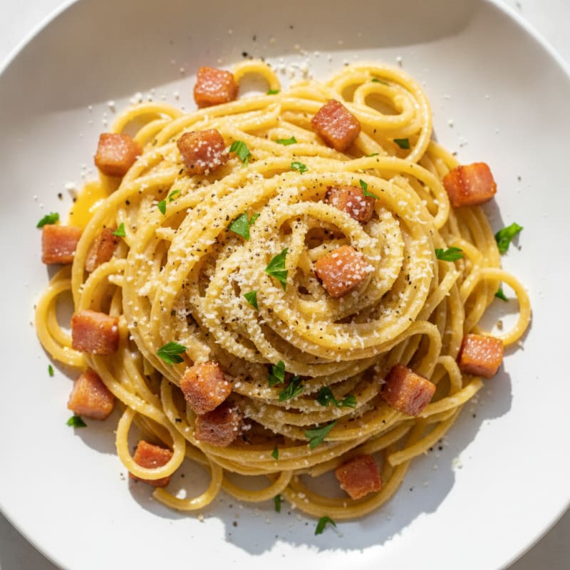 Classic Carbonara with Pancetta and Egg
