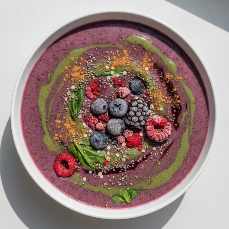 Mixed Berry Green Smoothie