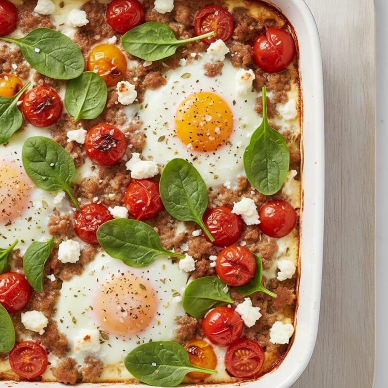 Baked Eggs with Roasted Tomatoes