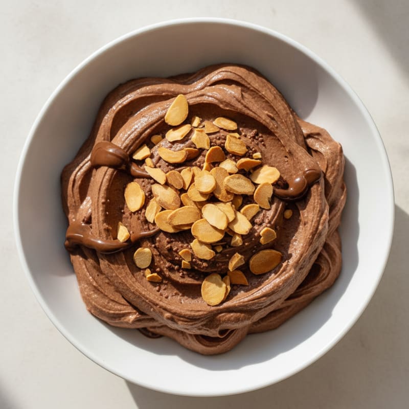 Creamy Chocolate Almond Protein Bowl