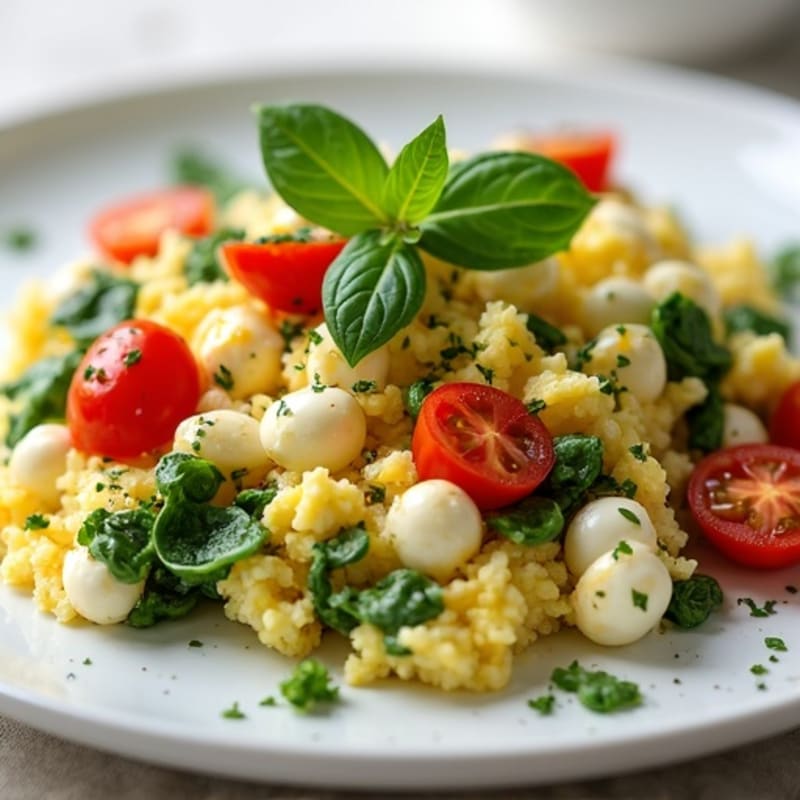 Creamy Cottage Cheese Scramble with Fresh Herbs