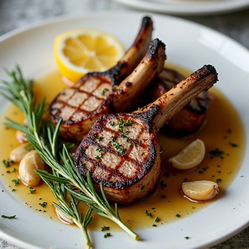 Rosemary-Garlic Grilled Lamb Chops