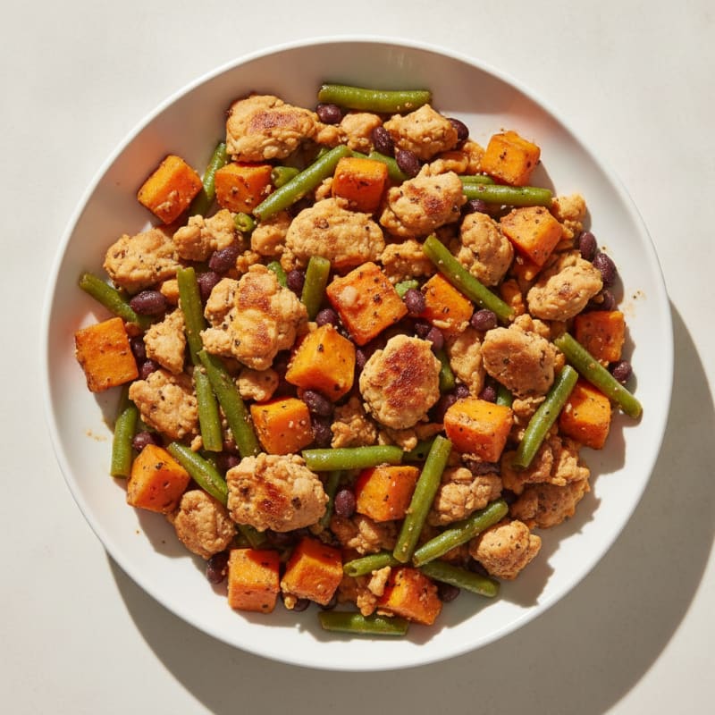 Ground Chicken and Sweet Potato Skillet