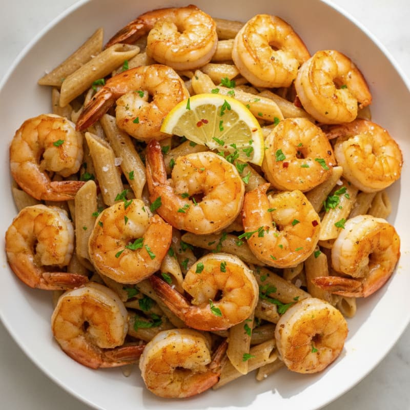 Garlic Butter Jumbo Shrimp Scampi