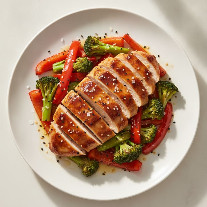 Teriyaki Chicken with Roasted Vegetables