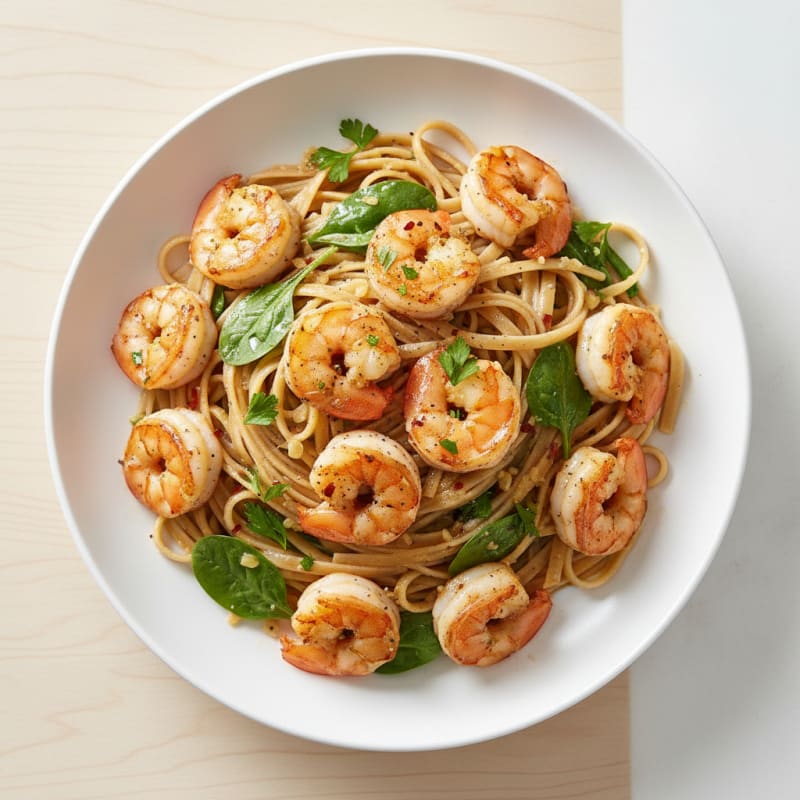 Garlic Butter Shrimp Scampi Pasta