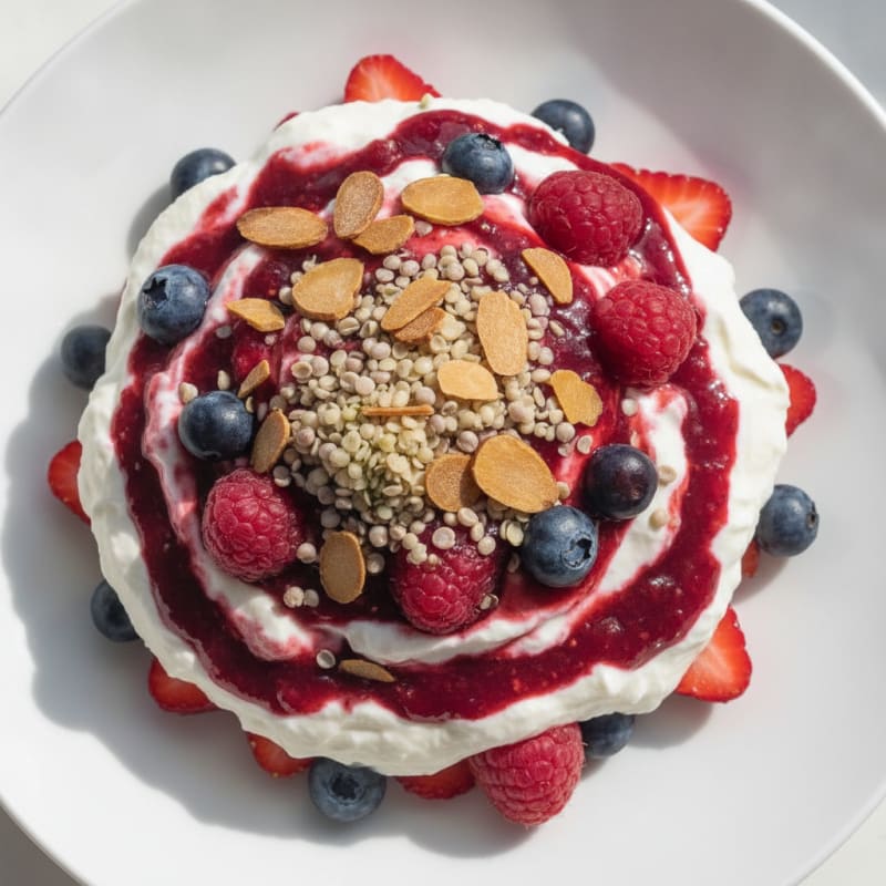 Creamy Greek Yogurt Protein Parfait with Mixed Berries
