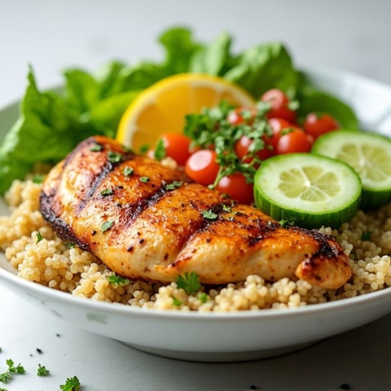 Citrus-Herb Grilled Chicken and Quinoa Power Bowl