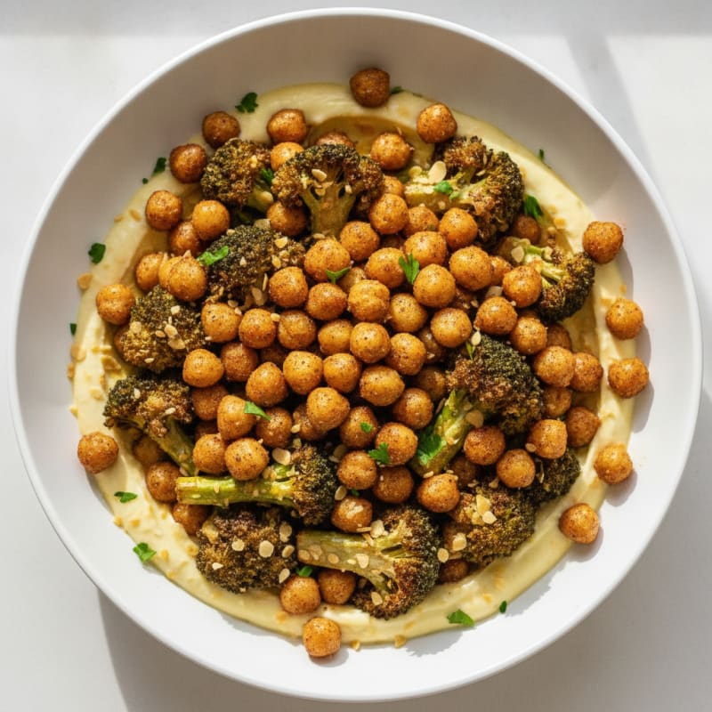 Roasted Vegetable and Chickpea Bowl