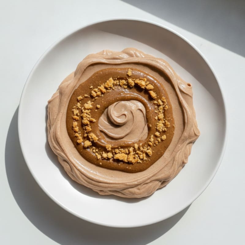 Silky Chocolate Protein Pudding with Almond Butter Swirl