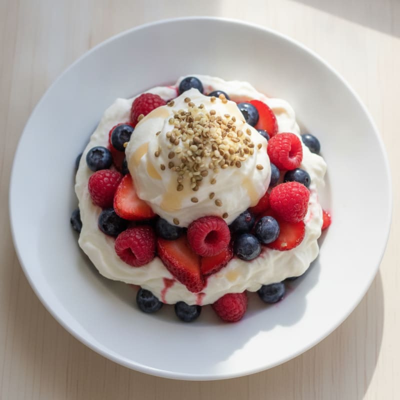 Creamy Greek Yogurt Protein Parfait with Berries