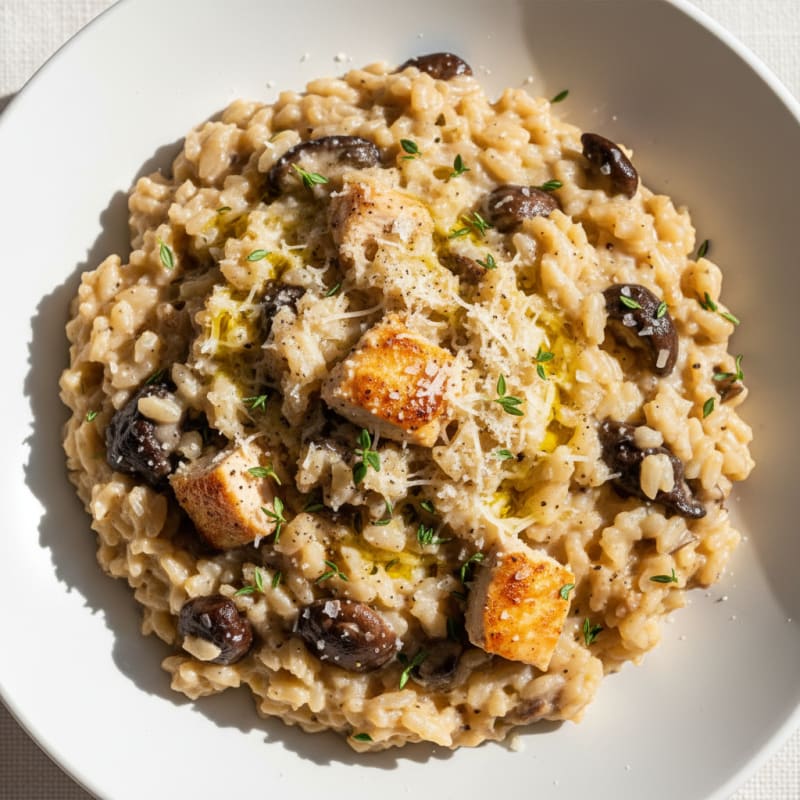 Wild Mushroom Risotto with Parmesan