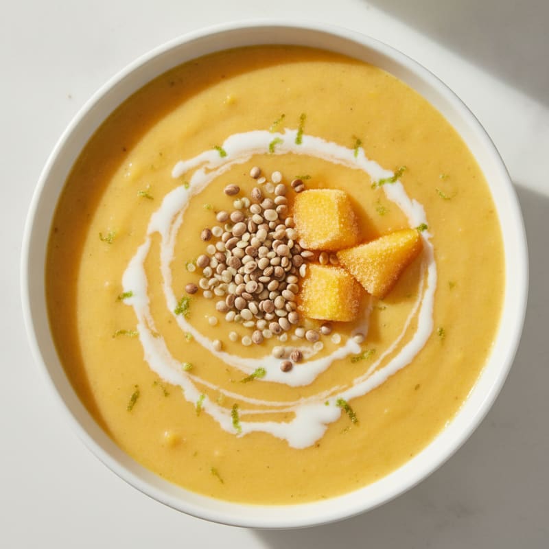 Ginger-Lime Mango Protein Smoothie
