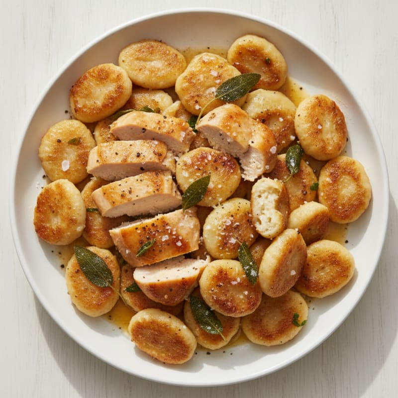 Protein-Packed Ricotta Gnocchi with Sage Butter and Chicken