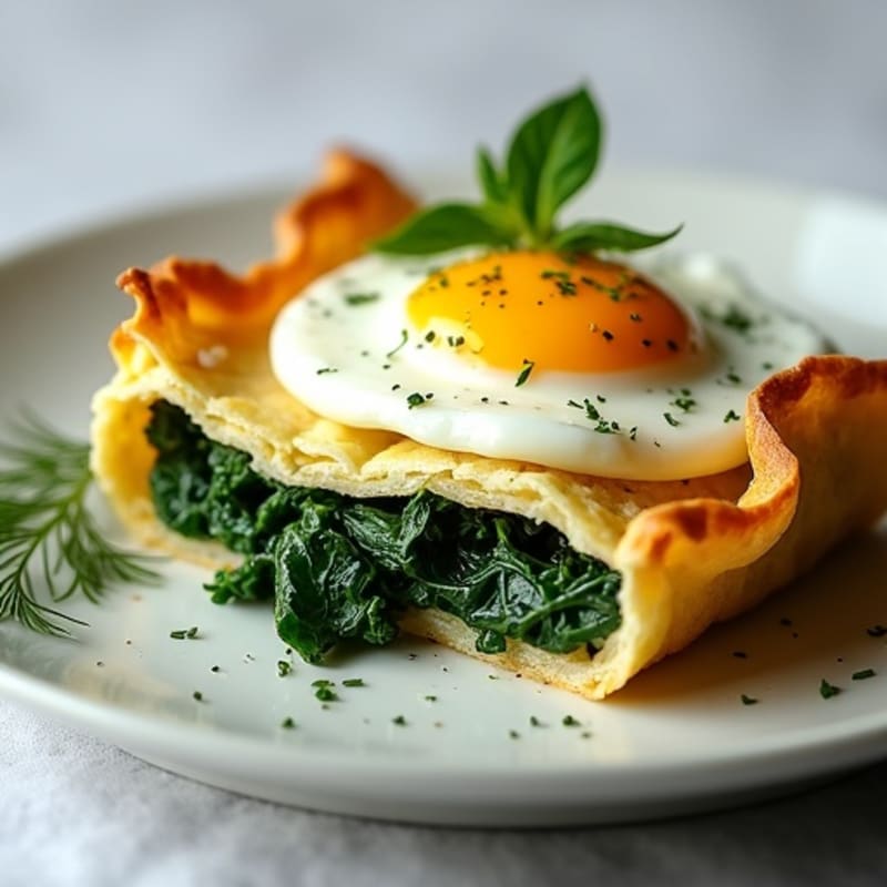 Crispy Spinach Feta Phyllo Pie